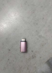 Rose Gold Lightning Adapter