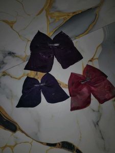 Set of 3 Bow Hair Clips