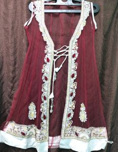 Koti net bridal kasab stone work designer piece