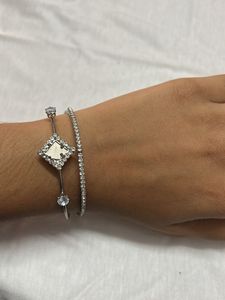 Elegant Diamond Accent Bangle Bracelet