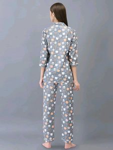 Women Panda Print Nightsuit