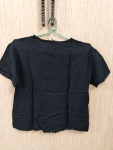 Popcorn Graphic Black T-Shirt