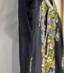 Black Chikankari Short Kurti