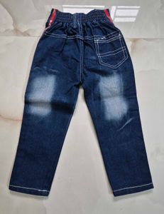 HRX Blue Denim Jeans with Red Tape