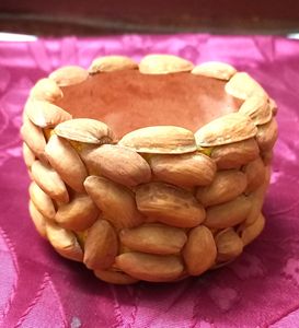 DIY Home Decor Bowl Made With Pista Shells