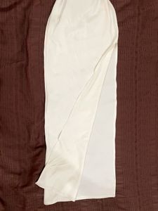 Elegant White bodycone Dress