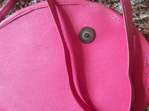 Cute Pink Sling Bag with Artistic Print