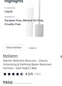 Manish Malhotra Mascara