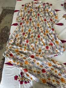 Elegant Printed Kurta and Palazzo Set