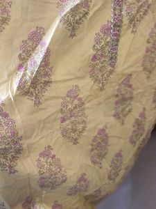 Yellow Printed Kurti for women
