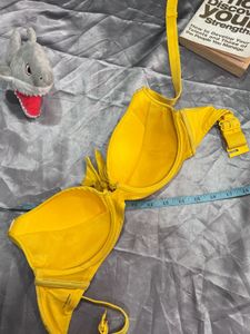 Bright Yellow Bikini Top