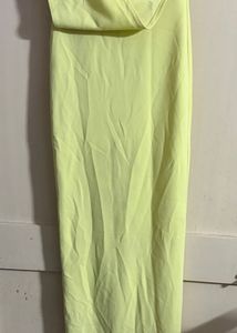 Lime Green One-Shoulder Maxi Dress