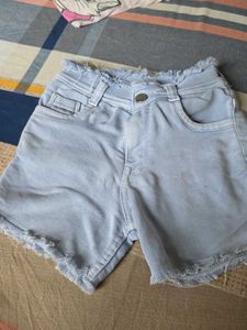 Light Blue Denim Shorts