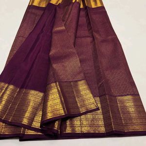 Elegant Purple Silk Saree