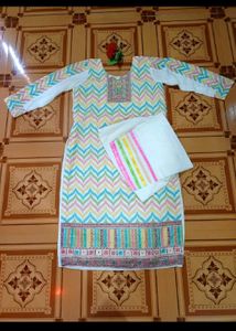 Embroidered Kurta Set with Pants