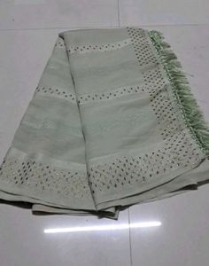 Elegant Light Green Embellished Saree