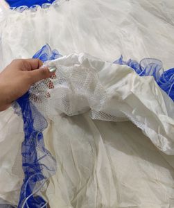 Blue &amp; White Princess Frock