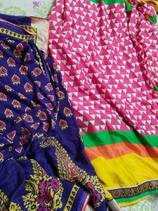 Vibrant Printed Saree