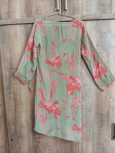 SATIN KURTA SET