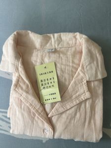 Cozy Cotton Pajama Set - Soft Peach