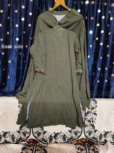 Embroidered lehenga blause with long jacket