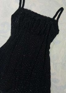 Sparkly Black Spaghetti Strap Top