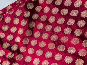 Elegant Red &amp; Gold Banarasi Silk Saree