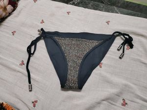 Chic Floral Bikini Bottom with Tie Sides