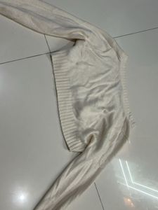 Cream Cropped Sweater
