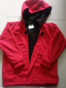 Red Hooded Jacket for 4 to 6 years kids