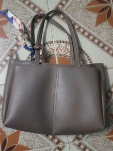 Stylish Faux Leather Tote Bag