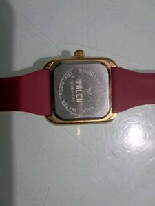 Chic Rose Gold Tone Square Dial Watches (Set of 2)