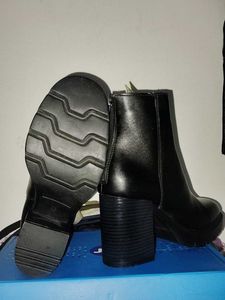 Black Heeled Ankle Boots For Woman