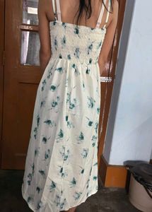 Flowy Floral Print Maxi Dress