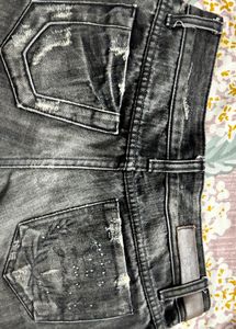 black wash denim mini shorts