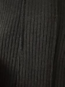 Black Ribbed Corset Crop Top