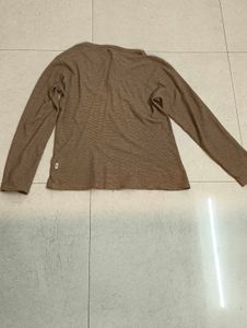 Cozy Brown Long Sleeve Henley Top