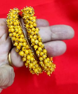 Yellow Beaded Bangles💫