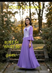 Elegant Purple Gown for Women