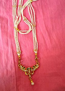 🥰Gold Toned Kundan Necklace Set
