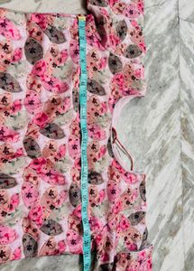 Pink Floral gown