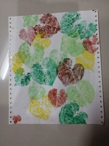 Vibrant Leaf Print Wall Art
