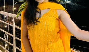 Yellow Sharara Set  For women