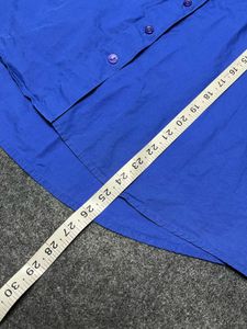 Blue Button-Up Long Sleeve Shirt