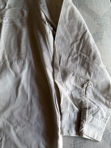Classic White Long Sleeve high-low Shirt
