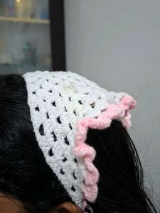 Handmade Crochet Hair Bandana/scarf