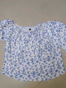 Floral Print Puff Sleeve Top🫧🌀