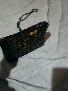 Handcrafted Coconut Shell Beaded Sling bag for Wom