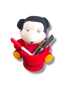 Soft Mickey Mouse Teddy Pen Stand Holder For Kids