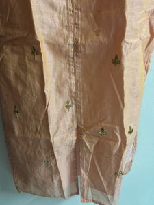 Embroidered Silk Kurta